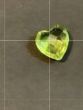 Peridot Birthstone August Heart Diamond Floating Locket Charm